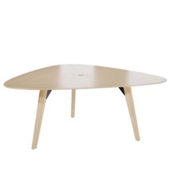 BRALCO RAIL Besprechungstisch | Dreieckig, 1794 X 1716 Mm (6 Personen), Echtholz, Eiche Natur -Möbel Pro Verkauf BRALCO RAIL Italienischer Designer Besprechungstisch Dreieckig BxTxH 179 4 x 171 6 x 75 cm 6 Personen Echtholzfurnier Tischplatte Eiche Massivholz Gestell Optional mit inte 6 5