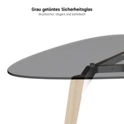 BRALCO RAIL Besprechungstisch | Dreieckig, 1794 X 1716 Mm (6 Personen), Grau Getönte Glas-Tischplatte -Möbel Pro Verkauf BRALCO RAIL Italienischer Designer Besprechungstisch Dreieckig BxTxH 179 4 x 171 6 x 75 cm 6 Personen Glastischplatte Eiche Massivholz Gestell Farbe waehlbar Konferenzti 17