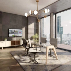 BRALCO RAIL Besprechungstisch | 1800 - 2400 Mm (6 - 8 Personen) | Echtholz, Eiche Tabak -Möbel Pro Verkauf BRALCO RAIL Italienischer Designer Besprechungstisch Echtholzfurnier Tischplatte Eiche Massivholz Gestell Eiche Tabak Groesse waehlbar Konferenztisch Echtholztisch Schreibti 12