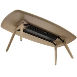 BRALCO RAIL Besprechungstisch | Bootsform 2400 - 2800 Mm (8 - 10 Personen) | Echtholz, Eiche Natur -Möbel Pro Verkauf BRALCO RAIL Italienischer Designer Besprechungstisch Echtholzfurnier Tischplatte Eiche Massivholz Gestell Tischplattenart Groesse Farbe und Elektrifizierung waehlbar Konferenzt 6 6