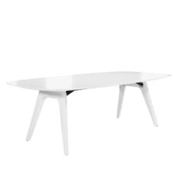 BRALCO RAIL Besprechungstisch | Bootsform 2400 - 2800 Mm (8 - 10 Personen) | Echtholz, Eiche Weiß