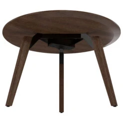 BRALCO RAIL Besprechungstisch | Rund, 1200 - 1600 Mm (4 - 6 Personen), Echtholz, Eiche Tabak -Möbel Pro Verkauf BRALCO RAIL Italienischer Designer Besprechungstisch Groesse waehlbar Echtholzfurnier Tischplatte Eiche Massivholz Gestell Eiche Tabak Elektrifizierung moeglich Konferenztisch 8