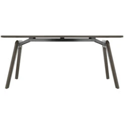 BRALCO RAIL Schreibtisch | 1800 - 2400 Mm | Echtholz, Eiche Dunkelgrau -Möbel Pro Verkauf BRALCO RAIL Italienischer Designer Schreibtisch Echtholzfurnier Tischplatte Eiche Massivholz Gestell Groesse und Farbe waehlbar Konferenztisch Echtholztisch Schreibtisch Bespr 3 5