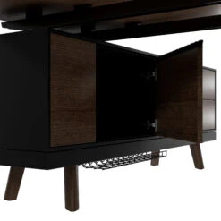 BRALCO RAIL Schreibtisch | 1800 - 2400 Mm, Integriertes Lowboard, Echtholz, Eiche Tabak -Möbel Pro Verkauf BRALCO RAIL Italienischer Designer Schreibtisch mit integriertem Lowboard Abschliessbare Schubladen Echtholzfurnier Tischplatte Eiche Massivholz Gestell Elektrifizierung Groes 11 3