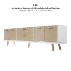 BRALCO RAIL Lowboard | 1,5 OH, 2400 X 400 Mm, Eiche Natur -Möbel Pro Verkauf BRALCO RAIL Lowboard BxTxH 240 9 x 40 x 62 5 cm 2 Paar Fluegeltueren mit Echtholzfurnier 2 mittlere Schubladen Eiche Massivholz Gestell 3 Schloesser Farbkombination waehlb 16