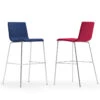 MOON Barhocker | Stapelbar, 4-Fuß-Gestell, Gepolsterte Sitzfläche, Wollbezüge VELITO / SYNERGY -Möbel Pro Verkauf Barhocker Edelstahl Tresen Barmoebel Stuhl Hocker Theken Farbwahl Barstuhl MOON Bezug VELITO SYNERGY 39