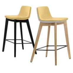 TWIST&SIT Barhocker | Massivholz-Gestell, 635 Mm Sitzhöhe, Wollbezug SYNERGY -Möbel Pro Verkauf Barhocker TWISTundSIT 84 cm Fussgestell Echtholz Tresenhocker Hochstuhl Hocker 22