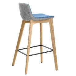 TWIST&SIT Barhocker | Massivholz-Gestell, 635 Mm Sitzhöhe, Wollbezug VELITO -Möbel Pro Verkauf Barhocker TWISTundSIT 84 cm Fussgestell Echtholz Tresenhocker Hocker Hochstuhl 5