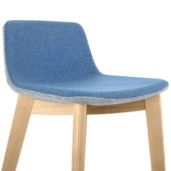 TWIST&SIT Barhocker | Massivholz-Gestell, 635 Mm Sitzhöhe, Wollbezug VELITO -Möbel Pro Verkauf Barhocker TWISTundSIT 84 cm Fussgestell Echtholz Tresenhocker Hocker Hochstuhl 8