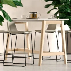 TWIST&SIT Barhocker | Kufengestell, 635 Mm Sitzhöhe, Wollbezug VELITO -Möbel Pro Verkauf Barhocker TWISTundSIT 84 cm Fussgestell Kufengestell Tresenhocker Hocker Hochstuhl 3 1