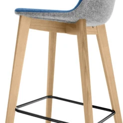 TWIST&SIT Barhocker | Massivholz-Gestell, 735 Mm Sitzhöhe, Wollbezug VELITO -Möbel Pro Verkauf Barhocker TWISTundSIT 94 cm Hoehe 4 Fussgestell Echtholz Tresenhocker Hochstuhl Hocker 13