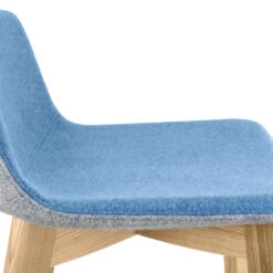 TWIST&SIT Barhocker | Massivholz-Gestell, 735 Mm Sitzhöhe, Wollbezug SYNERGY -Möbel Pro Verkauf Barhocker TWISTundSIT 94 cm Hoehe 4 Fussgestell Echtholz Tresenhocker Hochstuhl Hocker 6 1