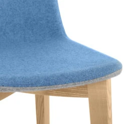 TWIST&SIT Barhocker | Massivholz-Gestell, 735 Mm Sitzhöhe, Wollbezug SYNERGY -Möbel Pro Verkauf Barhocker TWISTundSIT 94 cm Hoehe 4 Fussgestell Echtholz Tresenhocker Hochstuhl Hocker 7 1