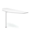 NOVA U Besprechungs-Anbautisch | 1640 X 600 Mm, Weiß -Möbel Pro Verkauf Besprechungs Anbautisch mit Stuetzfuss 164 x 60 cm 1