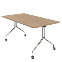 LIBRO Klapptisch | Rollbar, Klappbar, 1600 X 800 Mm, Bernsteineiche -Möbel Pro Verkauf Besprechungstisch LIBRO 160 x 80 cm Klappbar Rollbar Klapptisch Bernsteineiche 1