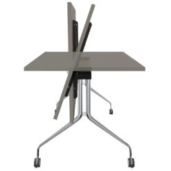 LIBRO Klapptisch | Rollbar, Klappbar, 1600 X 800 Mm, Cubanitgrau -Möbel Pro Verkauf Besprechungstisch LIBRO 160 x 80 cm Klappbar Rollbar Klapptisch Cubanitgrau 2