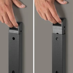 LIBRO Klapptisch | Rollbar, Klappbar, 1600 X 800 Mm, Cubanitgrau -Möbel Pro Verkauf Besprechungstisch LIBRO 160 x 80 cm Klappbar Rollbar Klapptisch Cubanitgrau 5