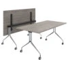 LIBRO Klapptisch | Rollbar, Klappbar, 1600 X 800 Mm, Nordeiche Grau -Möbel Pro Verkauf Besprechungstisch LIBRO 160 x 80 cm Klappbar Rollbar Klapptisch Nordeiche grau