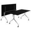 LIBRO Klapptisch | Rollbar, Klappbar, 1600 X 800 Mm, Schwarz -Möbel Pro Verkauf Besprechungstisch LIBRO 160 x 80 cm Klappbar Rollbar Klapptisch Schwarz