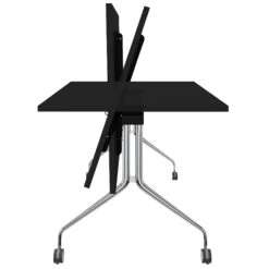 LIBRO Klapptisch | Rollbar, Klappbar, 1600 X 800 Mm, Schwarz -Möbel Pro Verkauf Besprechungstisch LIBRO 160 x 80 cm Klappbar Rollbar Klapptisch Schwarz 2