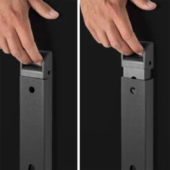 LIBRO Klapptisch | Rollbar, Klappbar, 1600 X 800 Mm, Schwarz -Möbel Pro Verkauf Besprechungstisch LIBRO 160 x 80 cm Klappbar Rollbar Klapptisch Schwarz 5