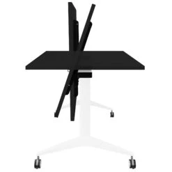 SAVIO Klapptisch | Rollbar, Klappbar, 1600 X 800 Mm, Schwarz -Möbel Pro Verkauf Besprechungstisch SAVIO 160 x 80 cm Klappbar Rollbar Klapptisch Schwarz 7