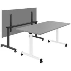 TILTING Klapptisch | Rollbar, Klappbar, 1600 X 800 Mm, Perlgrau