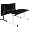 TILTING Klapptisch | Rollbar, Klappbar, 1600 X 800 Mm, Schwarz -Möbel Pro Verkauf Besprechungstisch TILTING 160 x 80 cm Klappbar Rollbar Klapptisch Schwarz