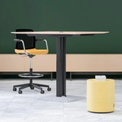 JAZZ Besprechungstisch | Höhenverstellbar, 1200 X 1200 Mm, Weiß