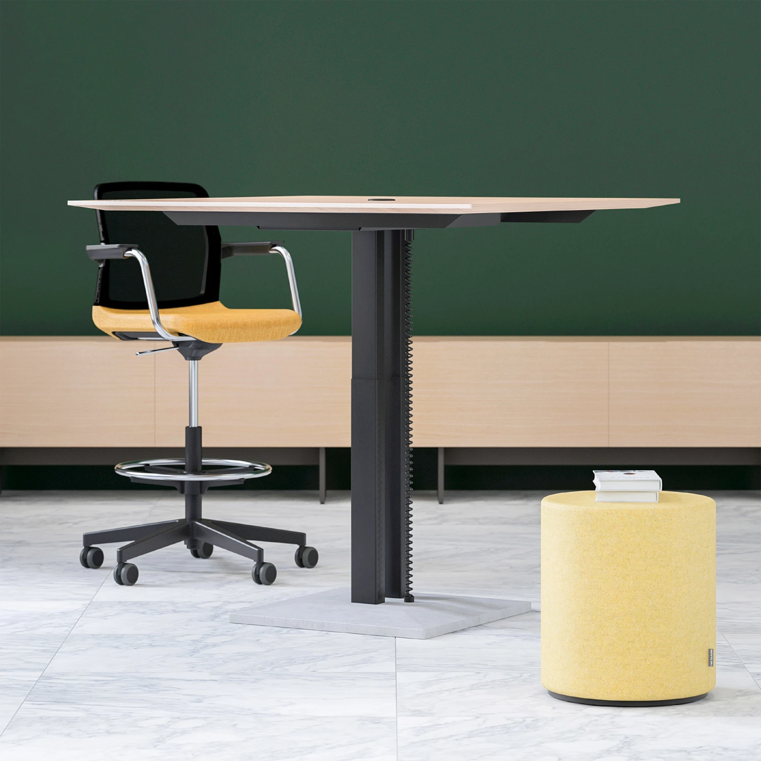 JAZZ Besprechungstisch | Höhenverstellbar, 1200 X 1200 Mm, Weiß 3 JAZZ Besprechungstisch | Höhenverstellbar, 1200 X 1200 Mm, Weiß