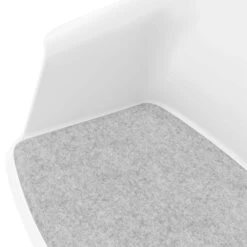 POLYTONE-C Besucher- Und Konferenzstuhl Rollbar | Pyramiden-Gestell, Farbe Weiß -Möbel Pro Verkauf Besucher und Konferenzstuhl POLYTONE auf Rollen Vierrollen Pyramiden Gestell Kunststoff Sitzschale in Weiss 41