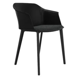 POLYTONE-C Besucher- Und Konferenzstuhl, Farbe Schwarz -Möbel Pro Verkauf Besucher und Konferenzstuhl POLYTONE schwarze Kunststoff 4 Fuss Basis Kunststoff Sitzschale in Schwarz 28