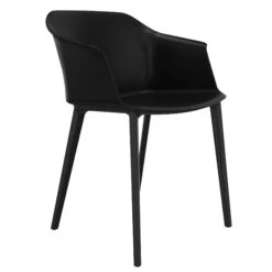 POLYTONE-C Besucher- Und Konferenzstuhl, Farbe Schwarz -Möbel Pro Verkauf Besucher und Konferenzstuhl POLYTONE schwarze Kunststoff 4 Fuss Basis Kunststoff Sitzschale in Schwarz 36