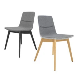 TWIST&SIT Besucher- Und Konferenzstuhl | Massivholz-Gestell, Wollbezug SYNERGY -Möbel Pro Verkauf Besucher und Konferenzstuhl TWISTundSIT 4 Fussgestell aus Echtholz Massivholz Gestell Loungestuhl 1