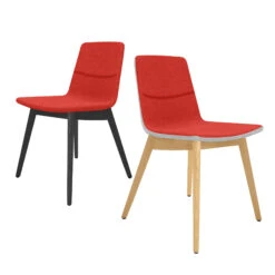 TWIST&SIT Besucher- Und Konferenzstuhl | Massivholz-Gestell, Wollbezug SYNERGY -Möbel Pro Verkauf Besucher und Konferenzstuhl TWISTundSIT 4 Fussgestell aus Echtholz Massivholz Gestell Loungestuhl 15