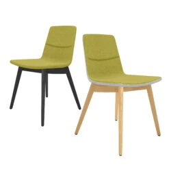 TWIST&SIT Besucher- Und Konferenzstuhl | Massivholz-Gestell, Wollbezug SYNERGY -Möbel Pro Verkauf Besucher und Konferenzstuhl TWISTundSIT 4 Fussgestell aus Echtholz Massivholz Gestell Loungestuhl 5