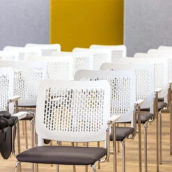 WAIT Besucherstuhl | Stapelbar, Rollbar, Bezugsstoffe BERTA / LUCIA / VELITO / SYNERGY -Möbel Pro Verkauf Besucherstuhl Konferenzstuhl Seminarstuhl Buerostu 4