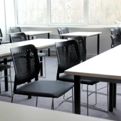 WAIT Besucherstuhl | Stapelbar, Rollbar, Bezugsstoffe BERTA / LUCIA / VELITO / SYNERGY -Möbel Pro Verkauf Besucherstuhl Konferenzstuhl Seminarstuhl Buerostu 6