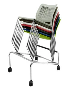 WAIT Besucherstuhl | Stapelbar, 4-Fuß-Gestell, Bezugsstoffe BERTA / LUCIA / VELITO / SYNERGY -Möbel Pro Verkauf Besucherstuhl Konferenzstuhl Seminarstuhl Buerostuhl Stuhl Stapelbar WAIT 3