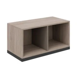 CHOICE Bücherregal | 1 OH, 1000 X 410 Mm, Nordeiche Grau / Cubanitgrau -Möbel Pro Verkauf Buecherregal CHOICE 1 OH 100 x 41 cm Regal Standregal Holzregal Wandregal Schrank Buero Cubanitgrau Nordeiche grau 1