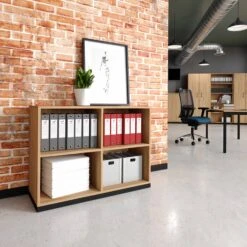 CHOICE Bücherregal | 2 OH, 1000 X 760 Mm, Bernsteineiche