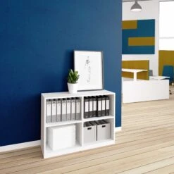 CHOICE Bücherregal | 2 OH, 1000 X 760 Mm, Weiß