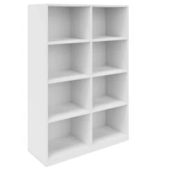 Möbel Pro Verkauf -Möbel Pro Verkauf Buecherregal CHOICE 4 OH 100 x 146 5 cm Regal Standregal Holzregal Wandregal Schrank Buero Weiss 1