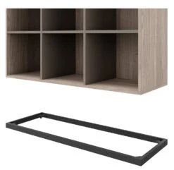 CHOICE Bücherregal | 4 OH, 1200 X 1465 Mm, Nordeiche Grau / Cubanitgrau -Möbel Pro Verkauf Buecherregal CHOICE 4 OH 120 x 146 5 cm Regal Standregal Holzregal Wandregal Schrank Buero Cubanitgrau Nordeiche grau 3