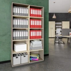 CHOICE Bücherregal | 5 OH, 1000 X 1820 Mm, Cubanitgrau / Sandesche