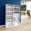 CHOICE Bücherregal | 5 OH, 1200 X 1820 Mm, Weiß -Möbel Pro Verkauf Buecherregal CHOICE 5 OH 120 x 182 cm Regal Standregal Holzregal Wandregal Schrank Buero Weiss