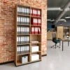 CHOICE Bücherregal | 6 OH, 1000 X 2170 Mm, Bernsteineiche -Möbel Pro Verkauf Buecherregal CHOICE 6 OH 100 x 217 cm Regal Standregal Holzregal Wandregal Schrank Buero Bernsteineiche