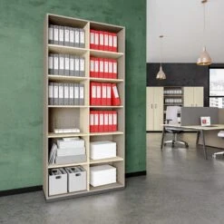 CHOICE Bücherregal | 6 OH, 1000 X 2170 Mm, Cubanitgrau / Sandesche