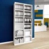 CHOICE Bücherregal | 6 OH, 1000 X 2170 Mm, Weiß -Möbel Pro Verkauf Buecherregal CHOICE 6 OH 100 x 217 cm Regal Standregal Holzregal Wandregal Schrank Buero Weiss