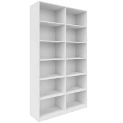 CHOICE Bücherregal | 6 OH, 1200 X 2170 Mm, Weiß -Möbel Pro Verkauf Buecherregal CHOICE 6 OH 120 x 217 cm Regal Standregal Holzregal Wandregal Schrank Buero Weiss 1
